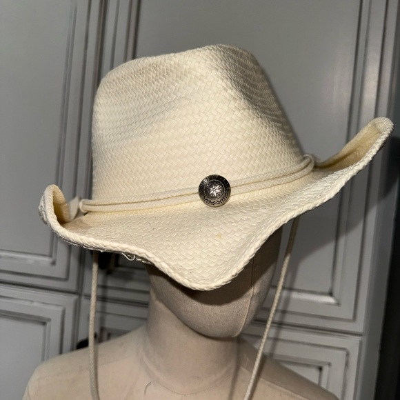 Toby Keith straw cowboy hat NWOT light color honky tonk - Picture 4 of 8